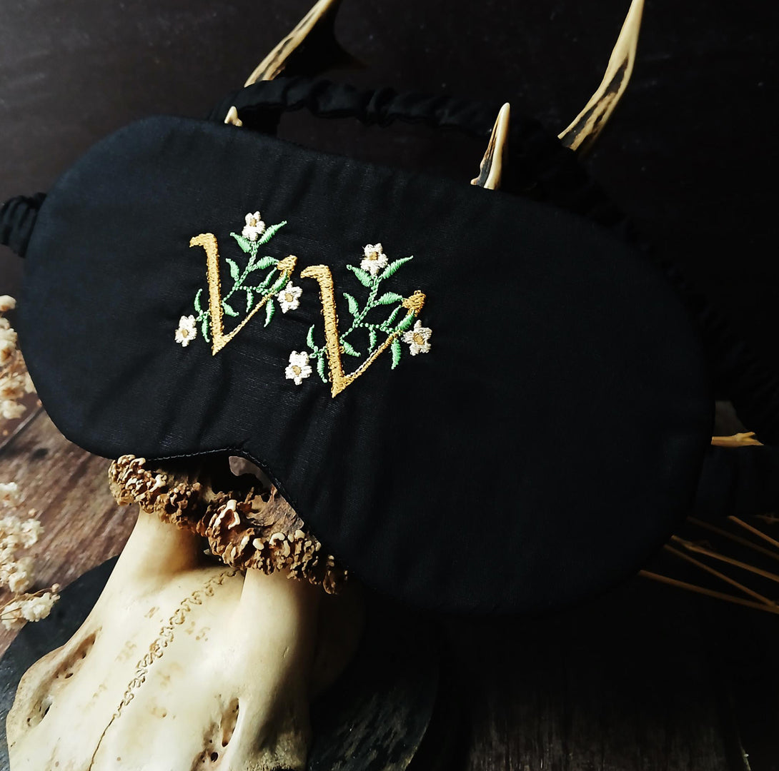 Embroidered Sleep Mask - VV Mark
