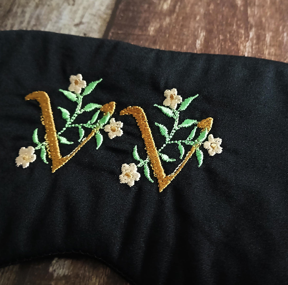 Embroidered Sleep Mask - VV Mark