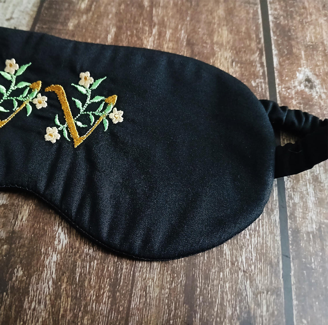 Embroidered Sleep Mask - VV Mark