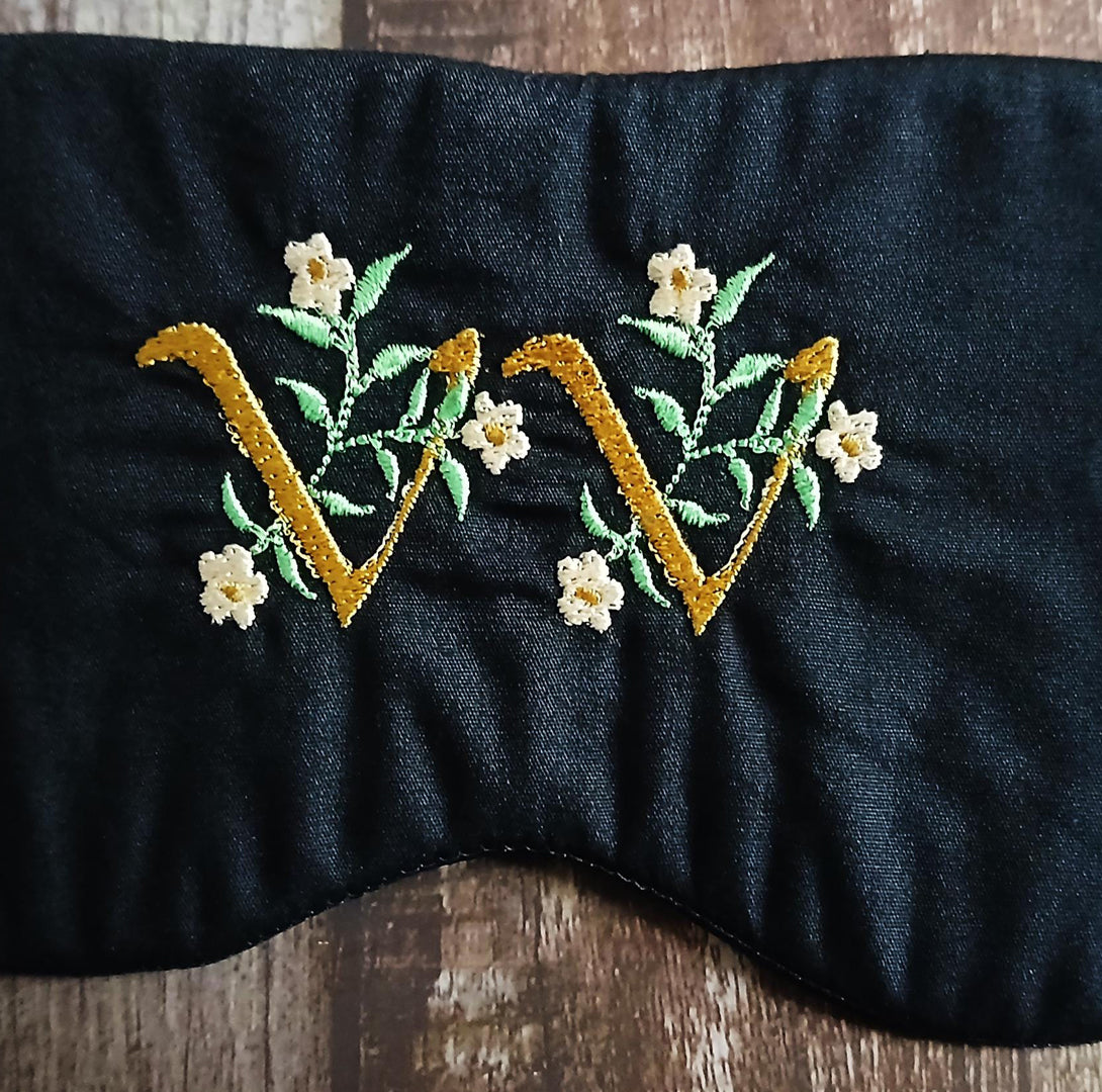Embroidered Sleep Mask - VV Mark