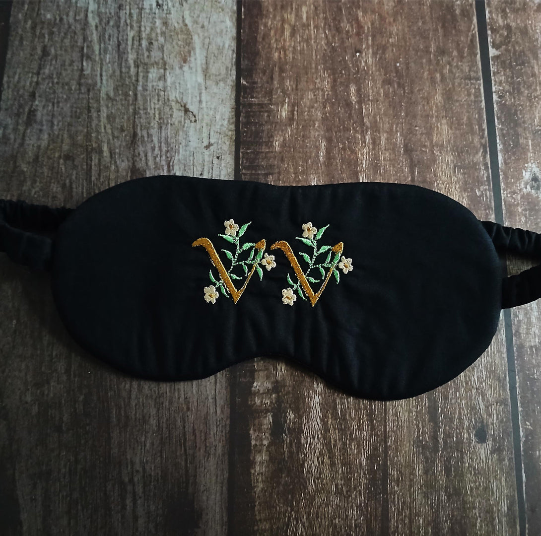 Embroidered Sleep Mask - VV Mark