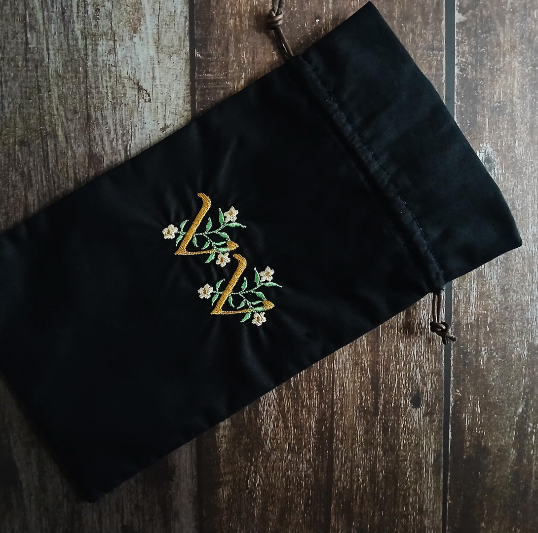 Black Tarot Card Bag - VV Witch Mark