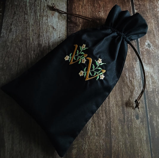Black Tarot Card Bag - VV Witch Mark
